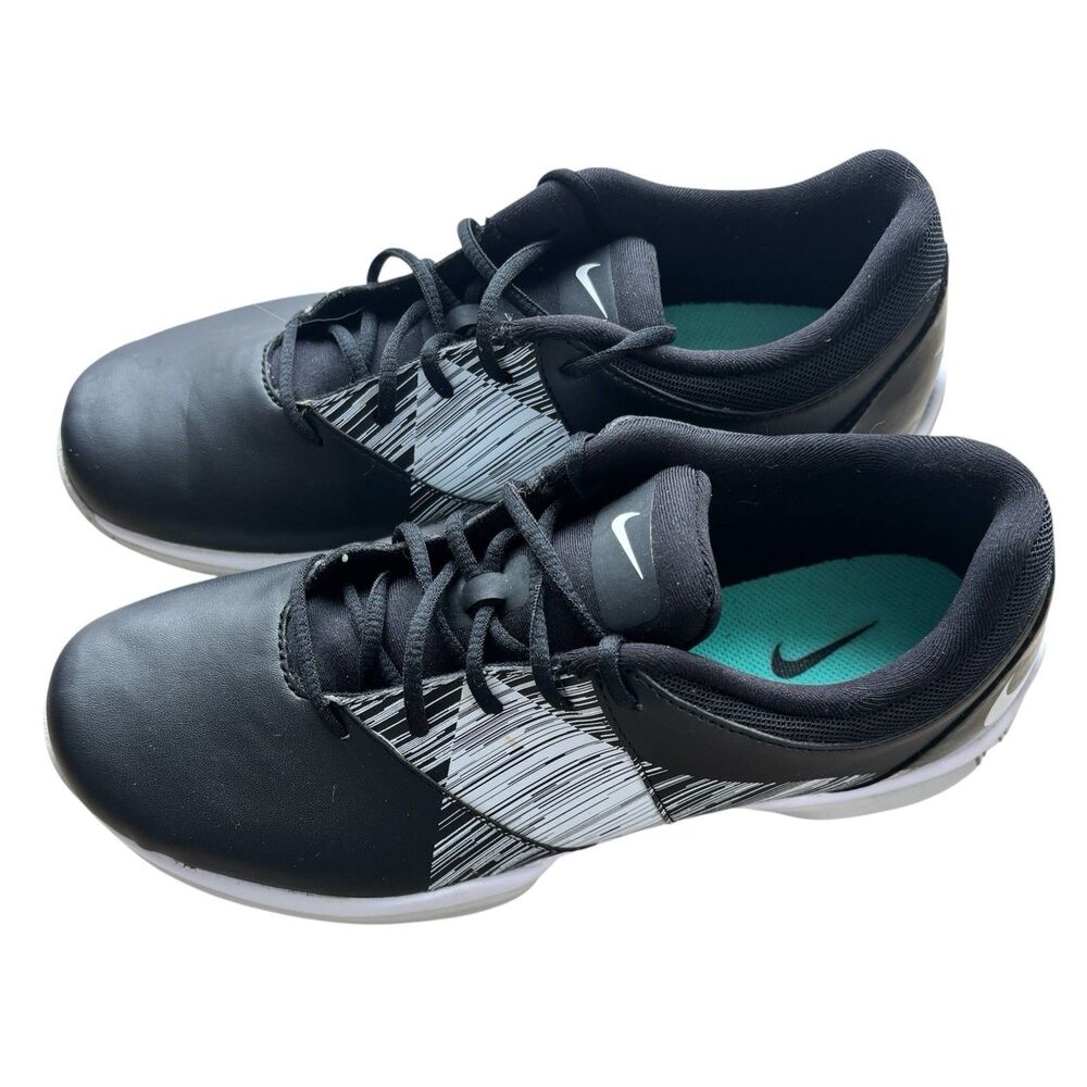 Nike Delight V Lady Golf Shoes Womens 5.5 Black White Soft Spikes CleatsAthletic